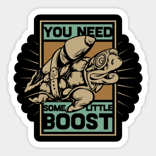 Turtle Little Boost Sticker